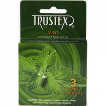 Trustex Flavored Lubricated Condoms - 3 Pack - Mint