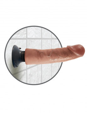 King Cock 9 Inch Vibrating Cock - Light