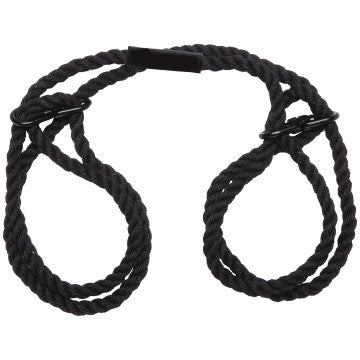 Merci - Restrain - 6mm Hemp Wrist or Ankle Cuffs - Black