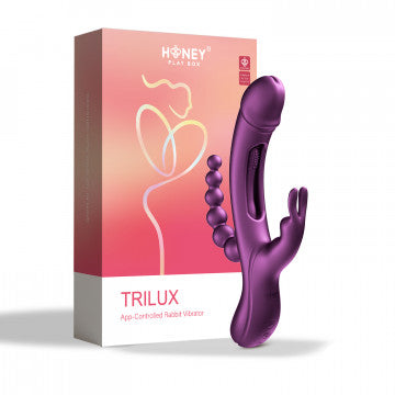 Trilux - App Controlled Rabbit Vibrator - Purple