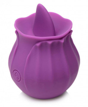 Inmi - Bloomgasm Wild Violet Licking Silicone Stimulator - Violet