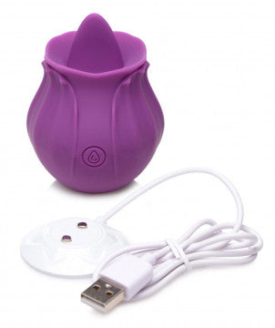 Inmi - Bloomgasm Wild Violet Licking Silicone Stimulator - Violet