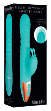 Heat Me Up Warming Rabbit Thruster - Aqua*