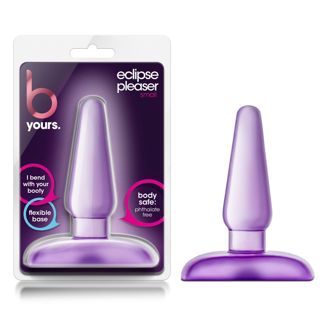 Eclipse Anal Pleaser Small Purple - Beginner Butt Plug Trainer Dildo Sex Toy **